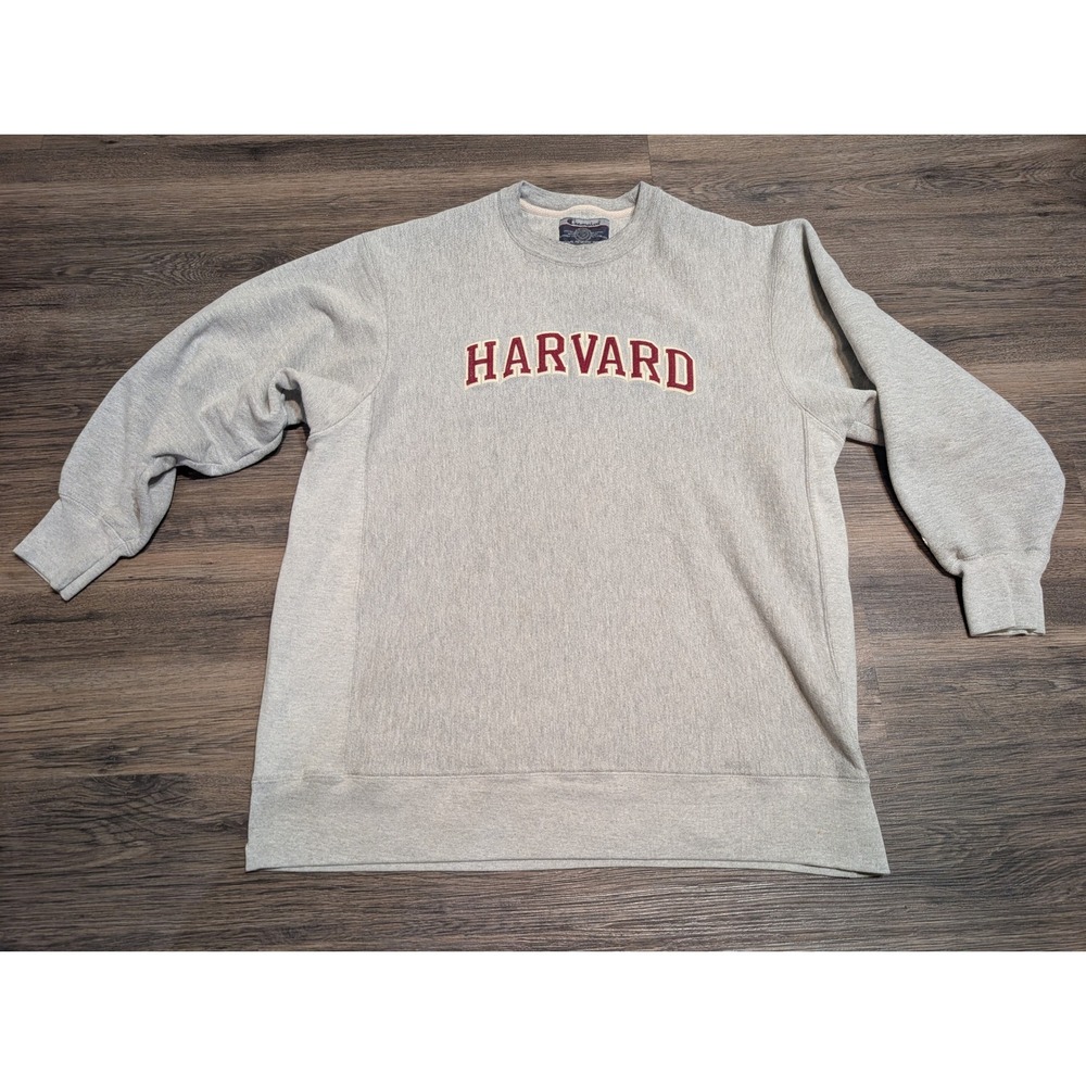 Champion Reverse Weave Harvard Sweatshirt XL Gray Crewneck Pullover Mens